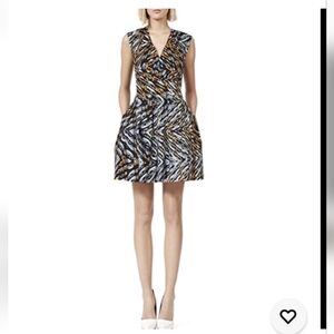 Reiss Pleated Bell Skirt Amyline Dress